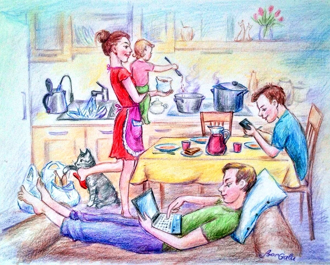 Бытовой Жанр рисунки