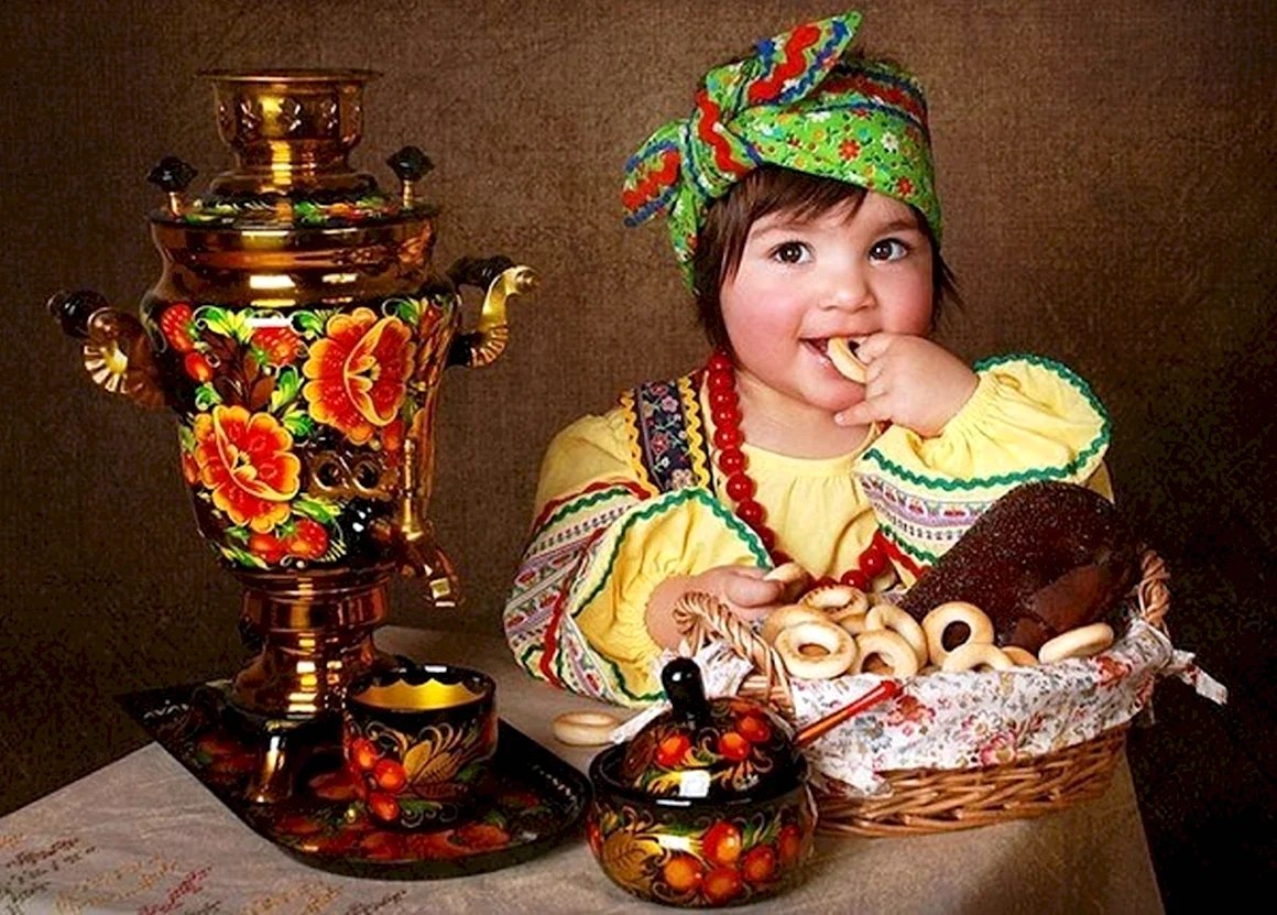 Чаепитие с самоваром