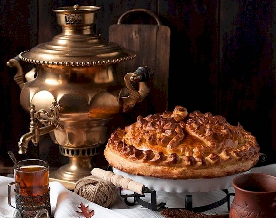 Чаепитие с самоваром