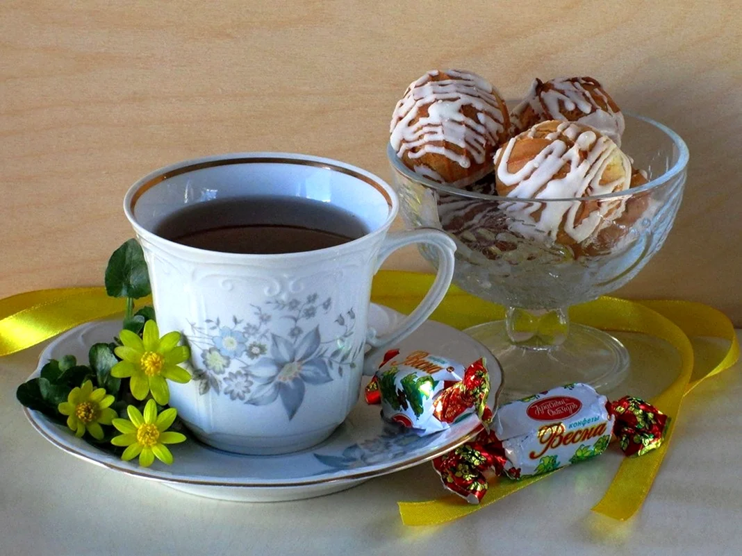 Чай с конфетками