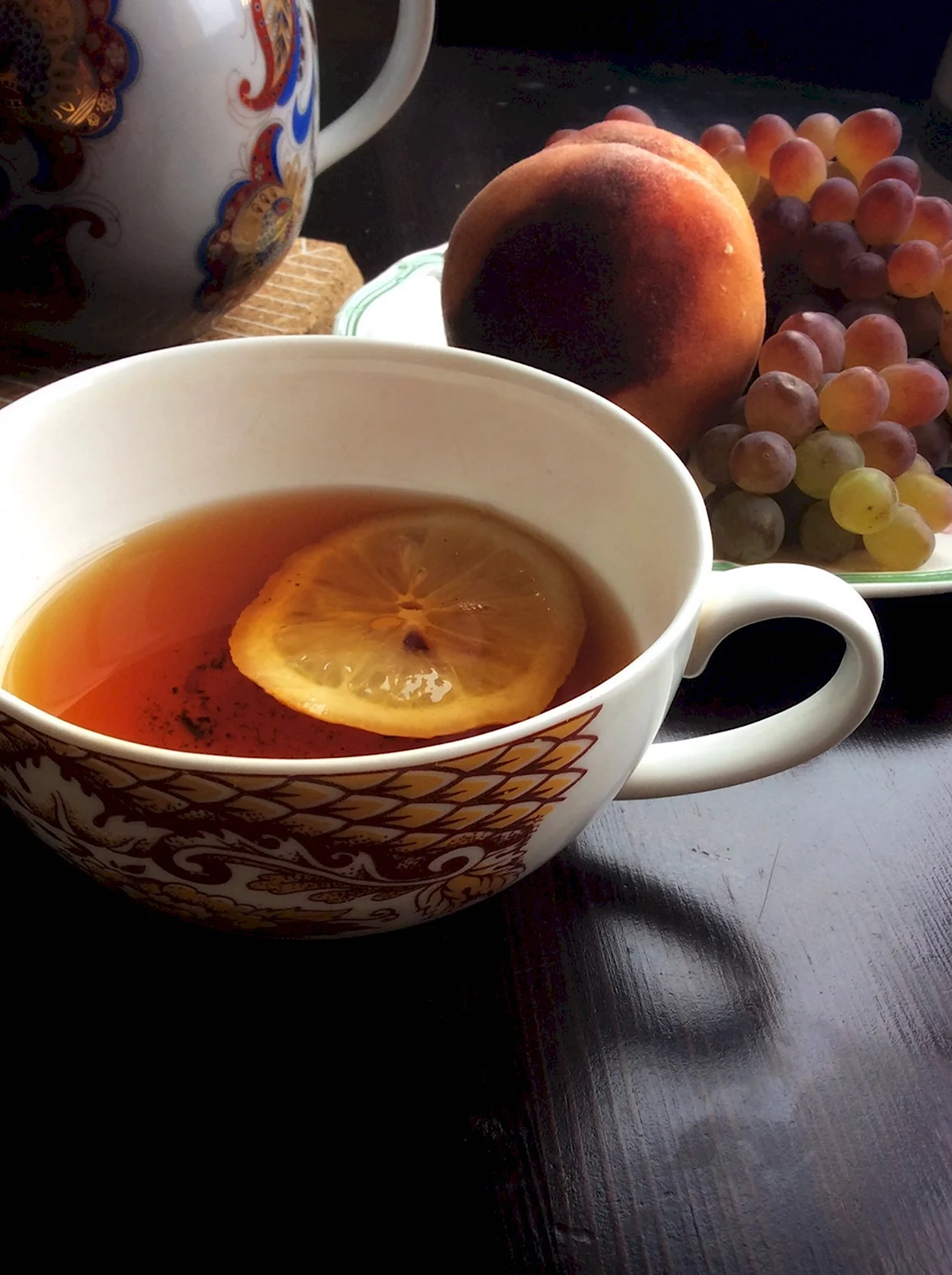 Чай с лимоном