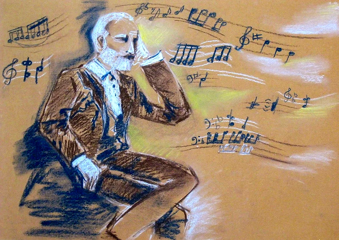 Чайковский пётр Ильич рисунок