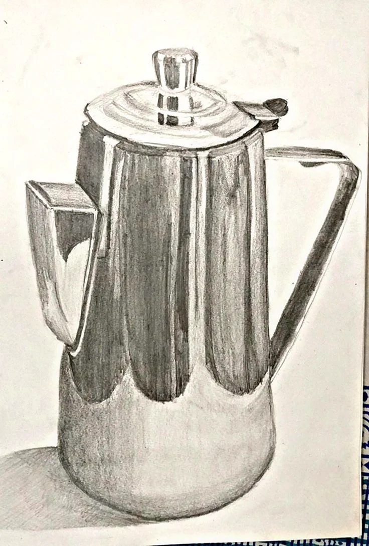 Чайник карандашом
