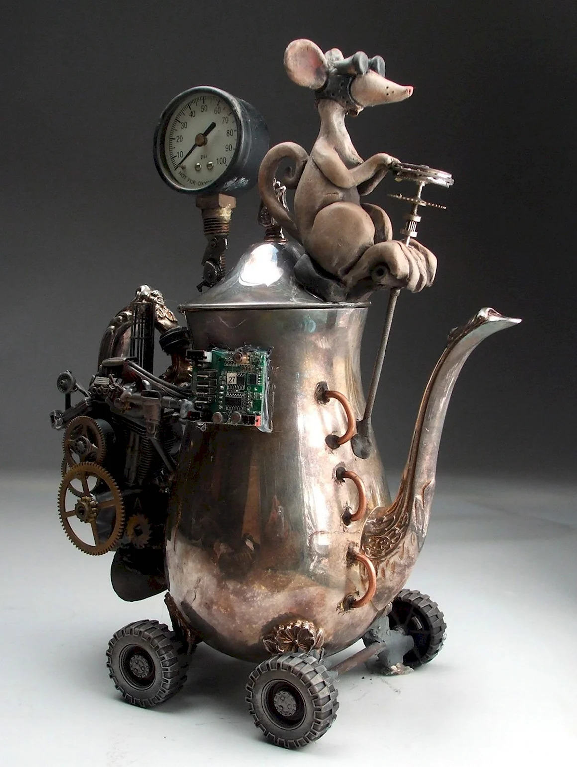 Чайник в стиле стимпанк Steampunk