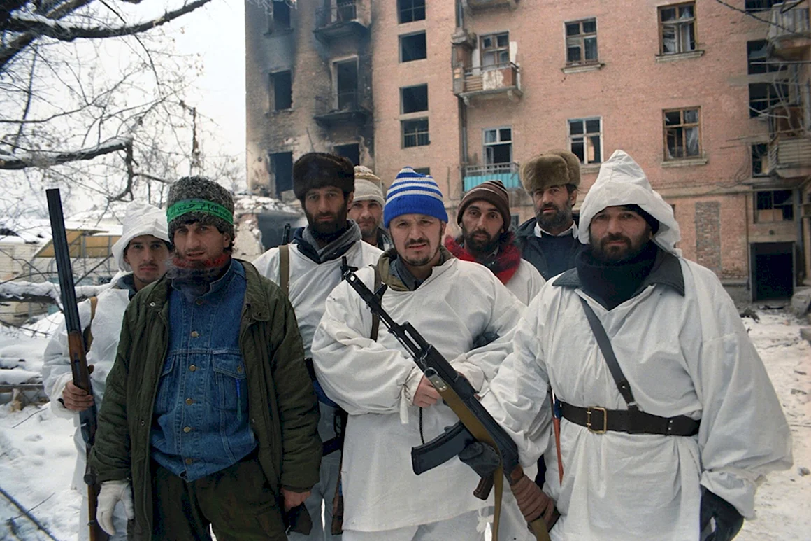 Чеченские боевики Грозный 1995