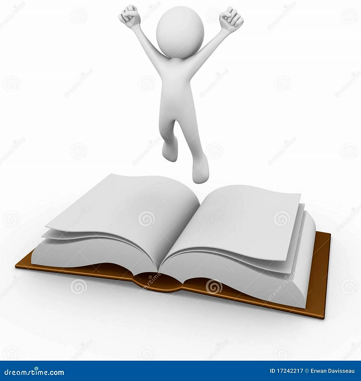 Человечек над книжками