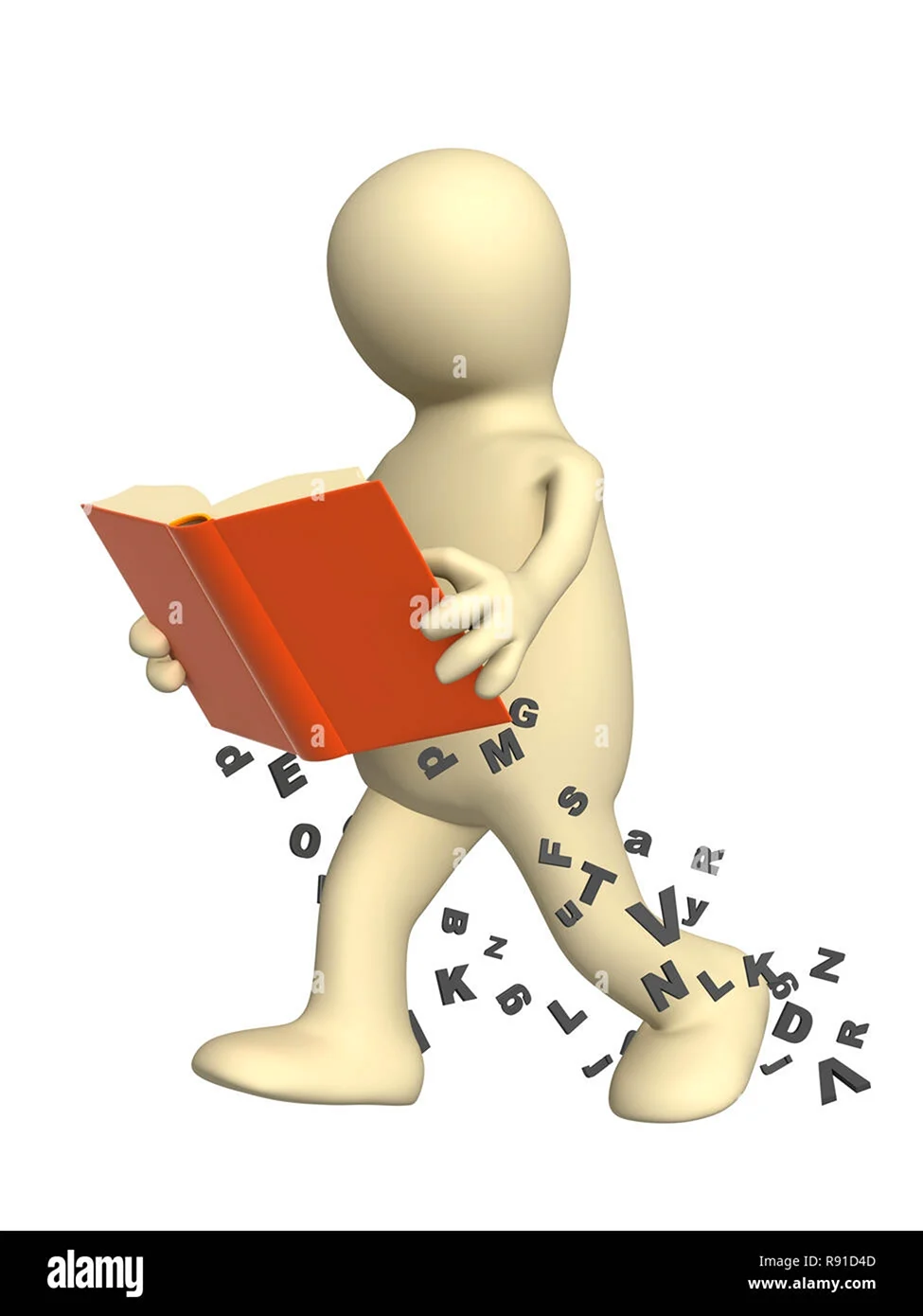 Человечек с книгой в руках