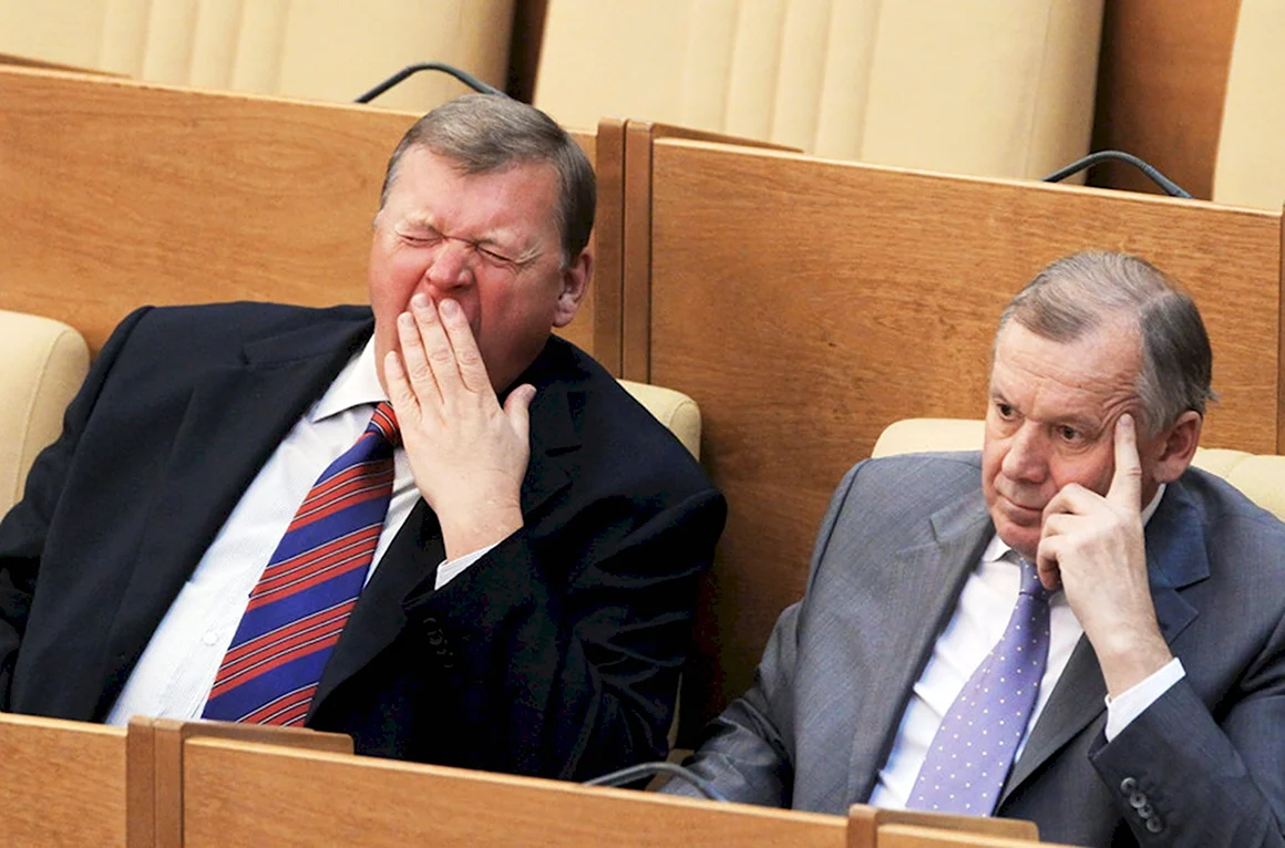 Чиновник спит