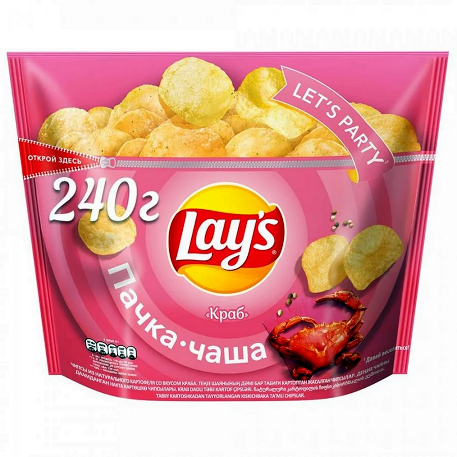 Чипсы lay`s краб 240 г