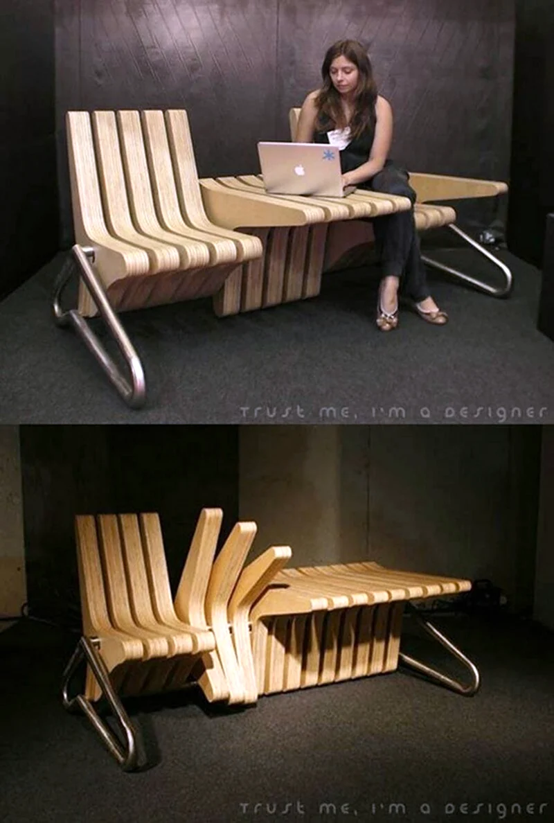 Coffee Bench скамейка трансформер от Karolina Tylka