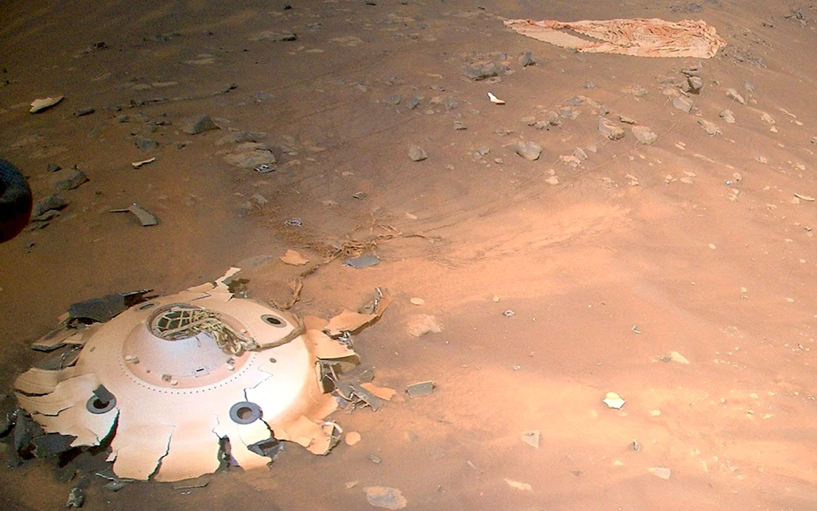Curiosity Марс тень