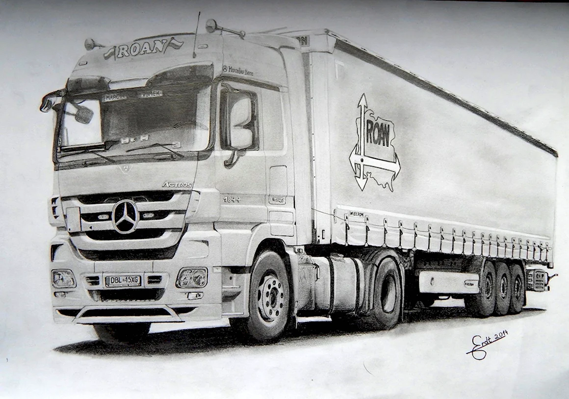 DAF XF 105 карандашом