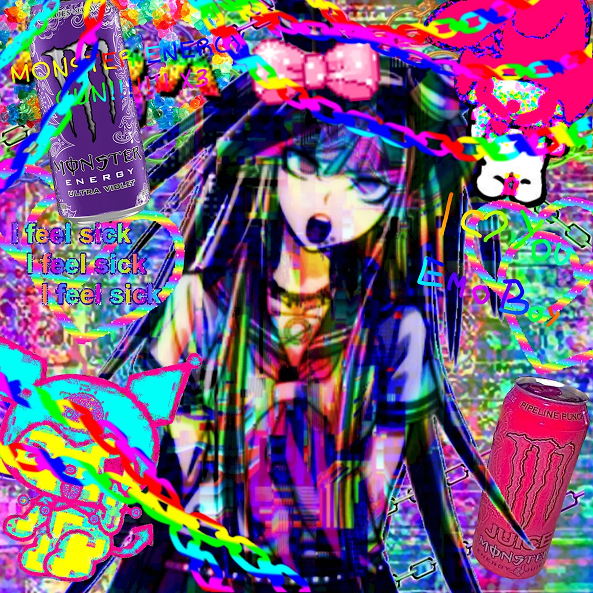 Данганронпа glitchcore Ибуки
