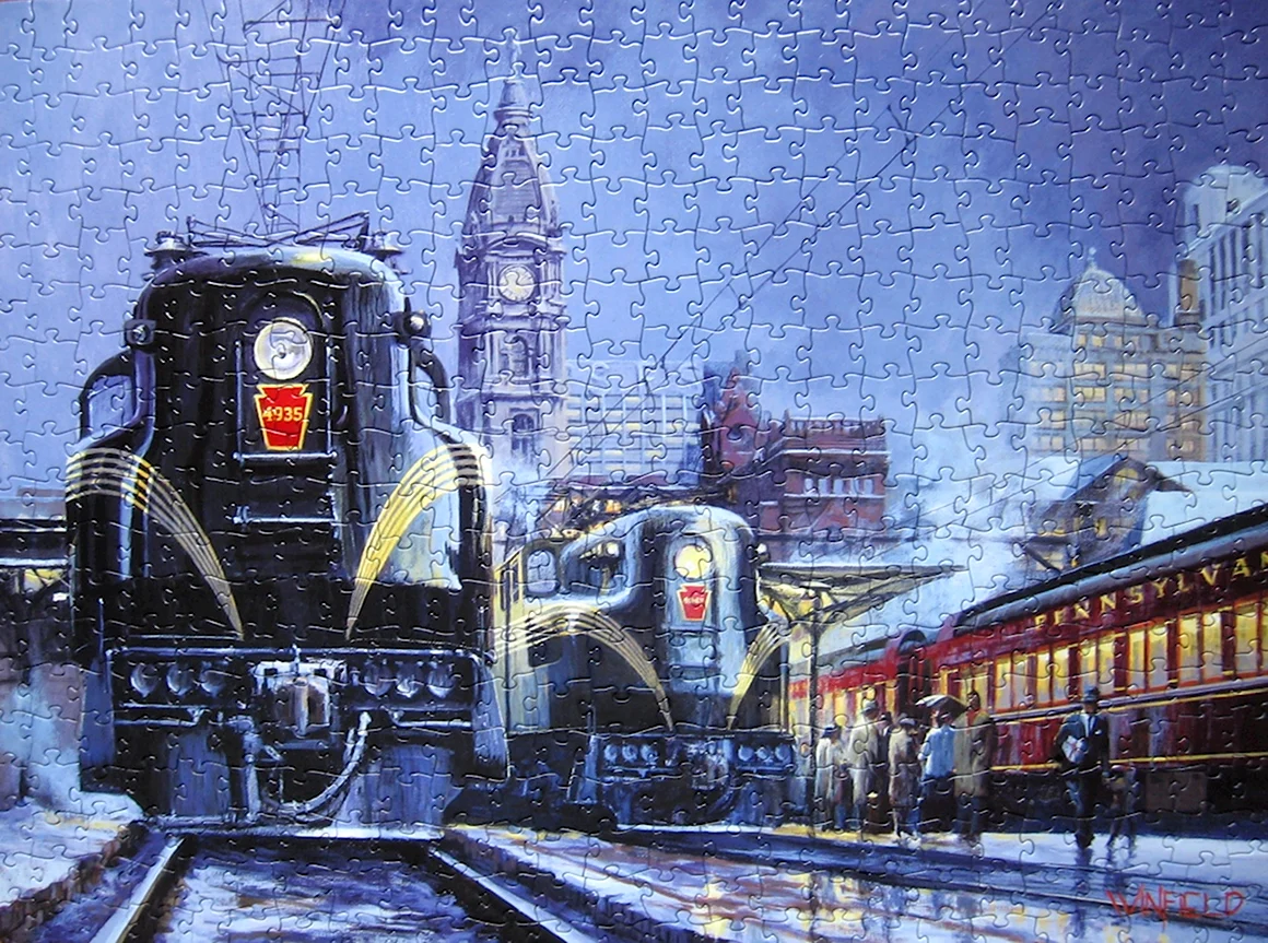 David Tutwiler поезда в живописи