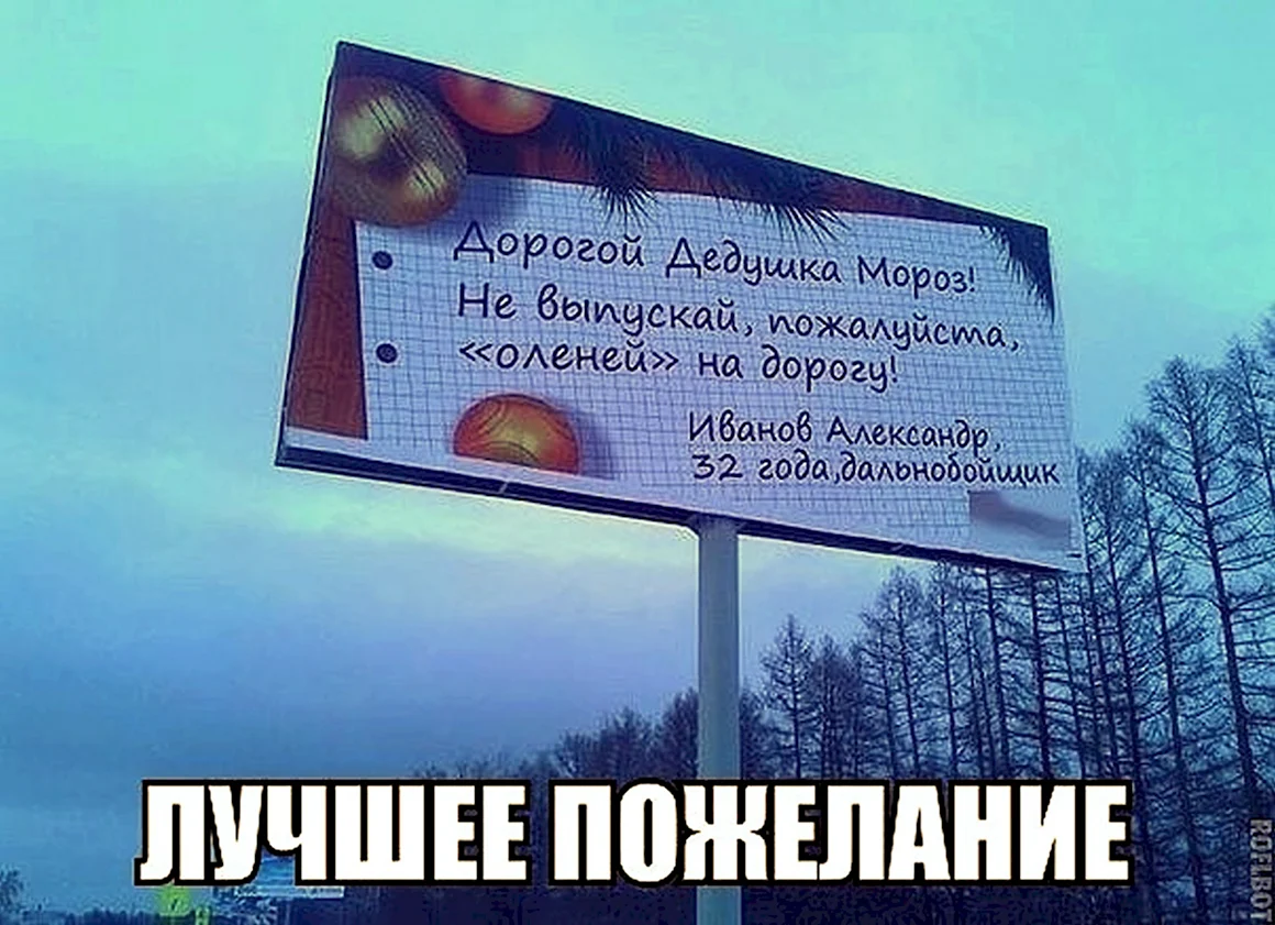 Дедушка Мороз не выпускай оленей на дорогу