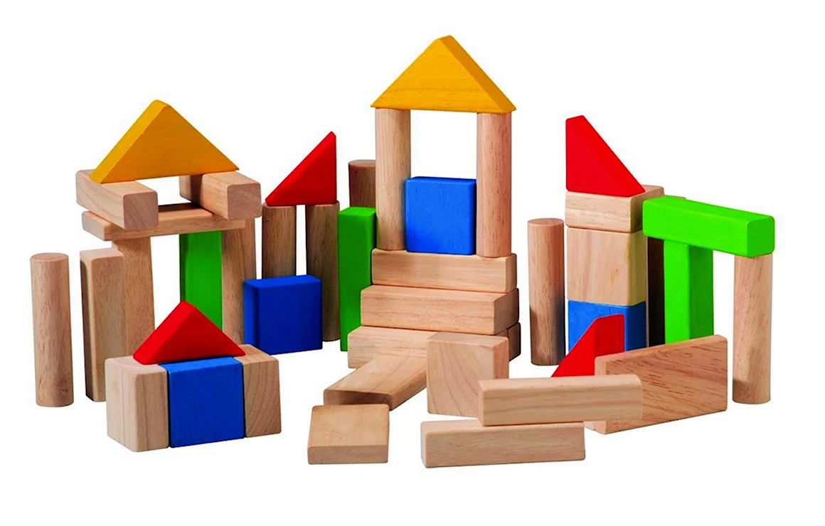 Деревянный конструктор 40 деталей Plan Toys 5507