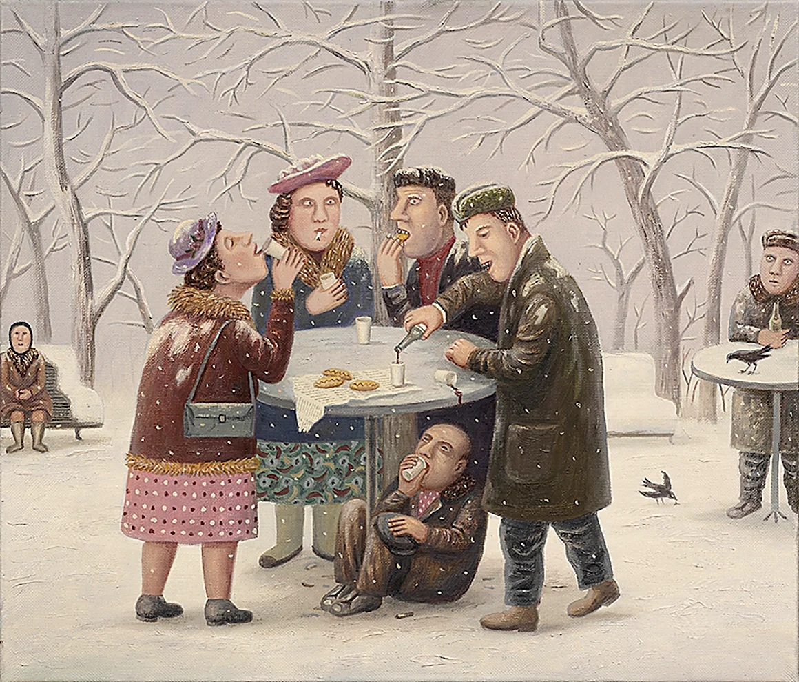 Деревня Перемилово художник Любаров