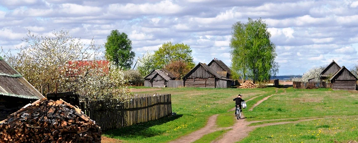 Деревня весной