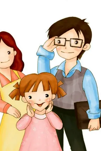 Дети с родителями мультяшные