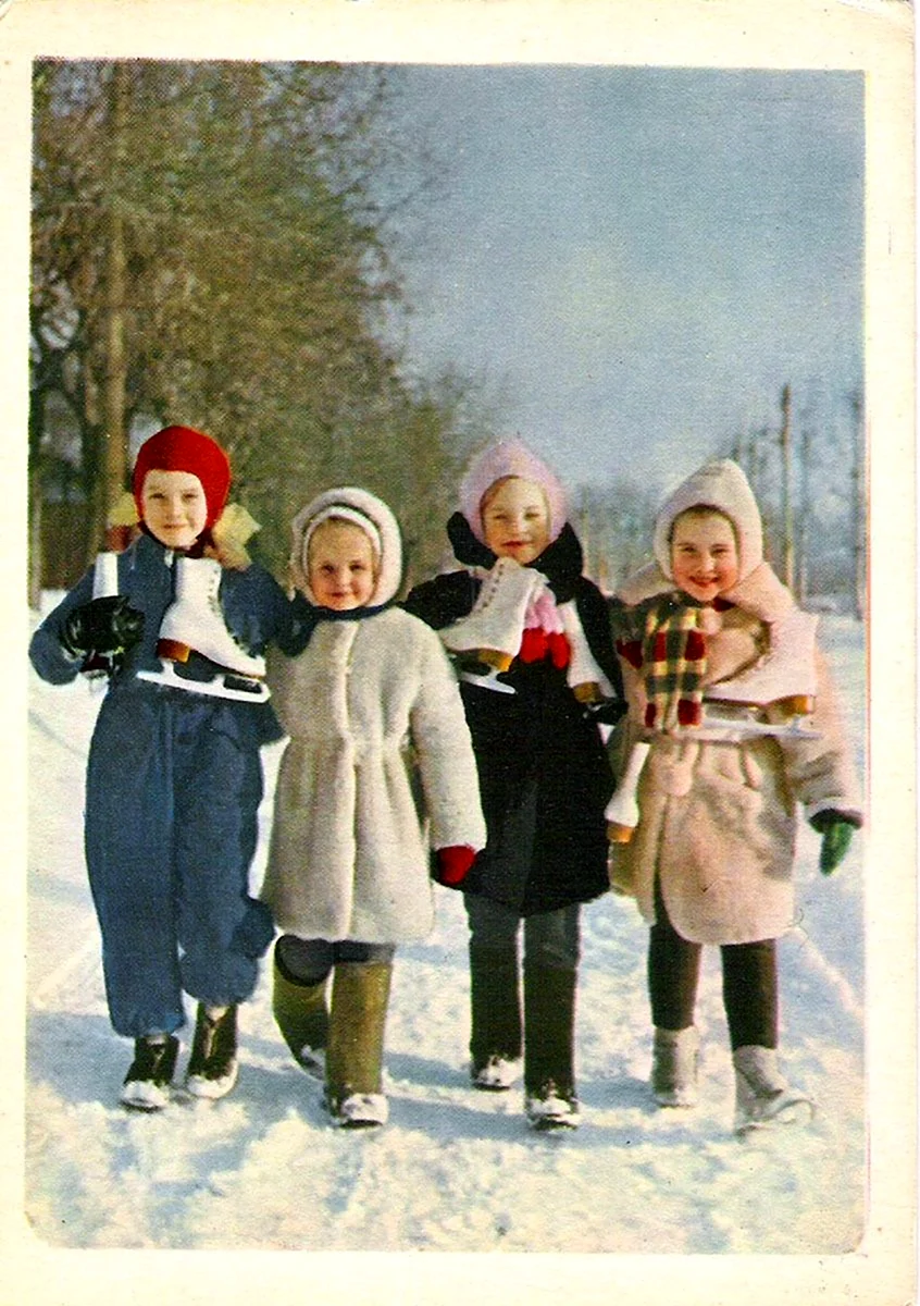 Дети СССР зимой