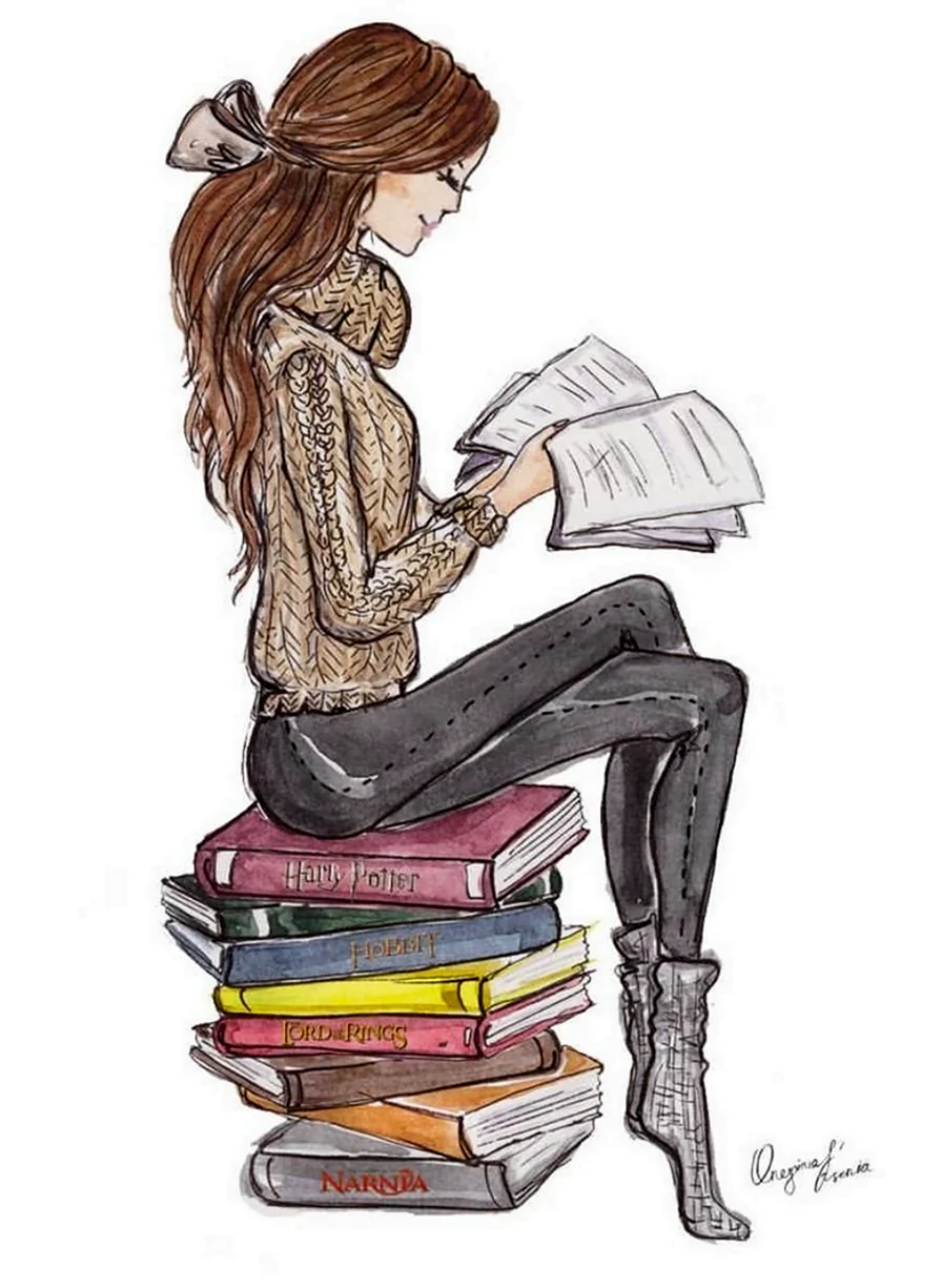Девушка с книжкой