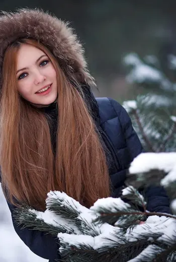 Девушка зима