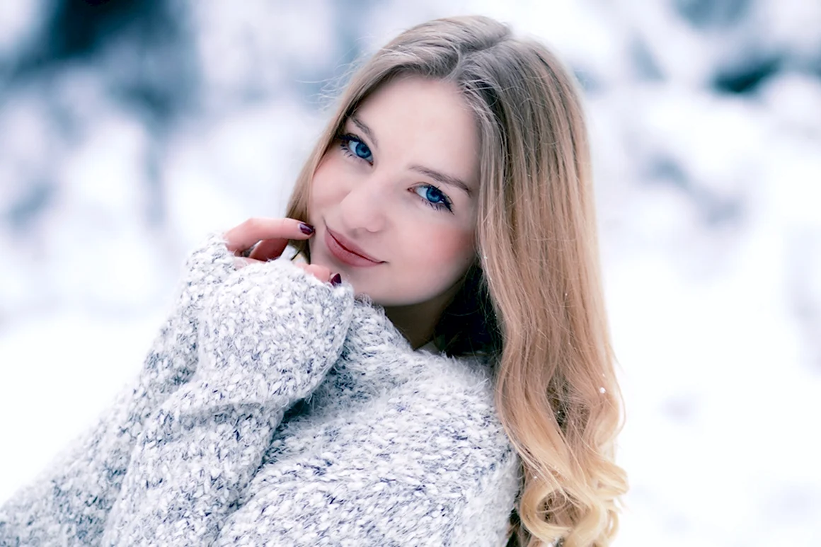 Девушка зимой