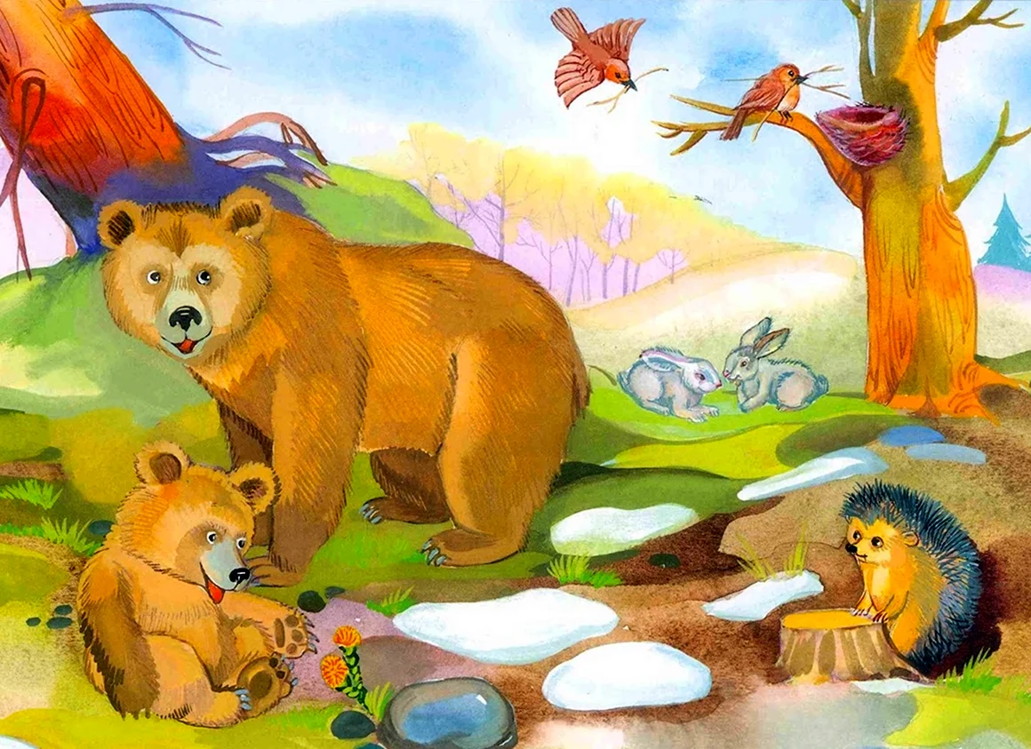 Дикие животные весной