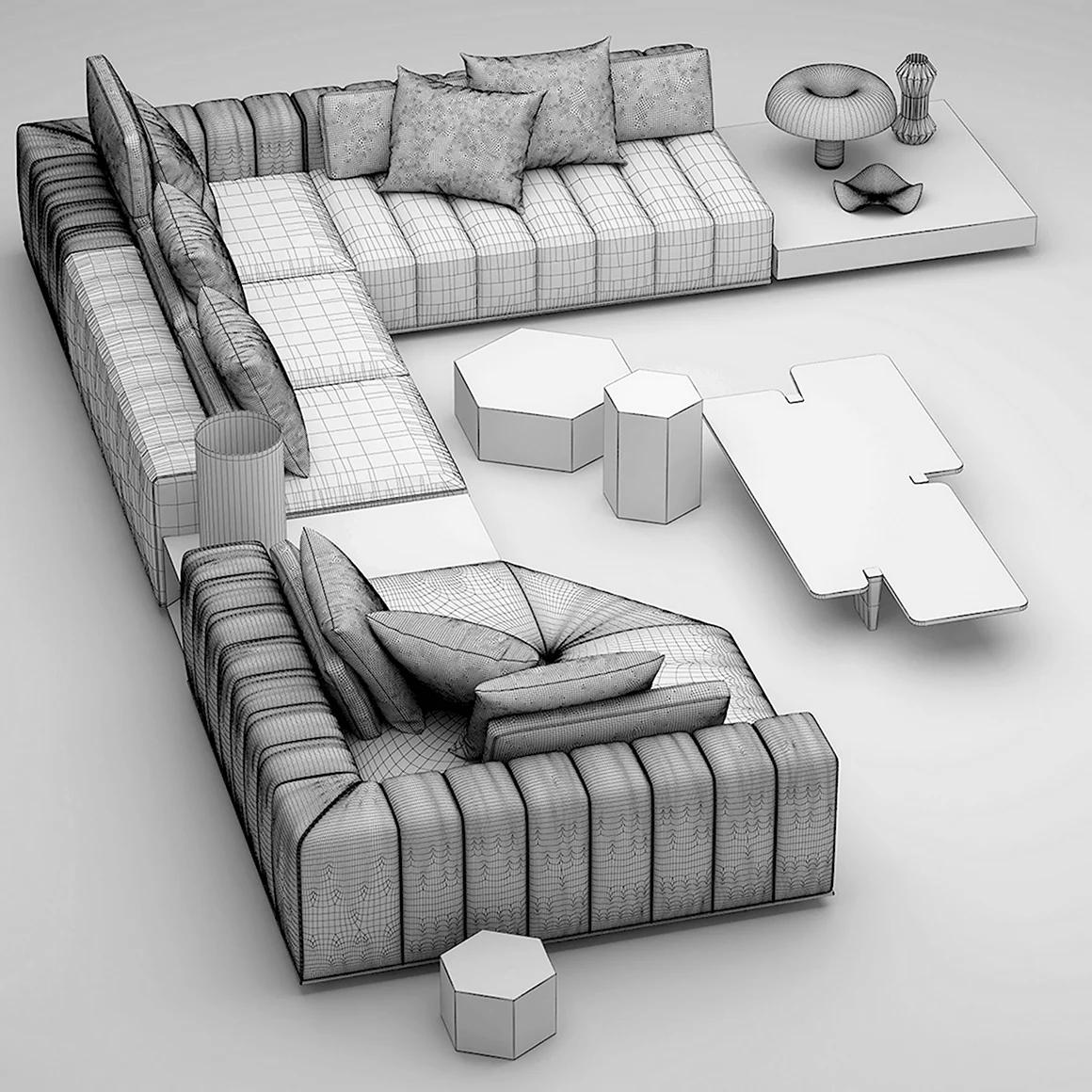 Диван Минотти 3d