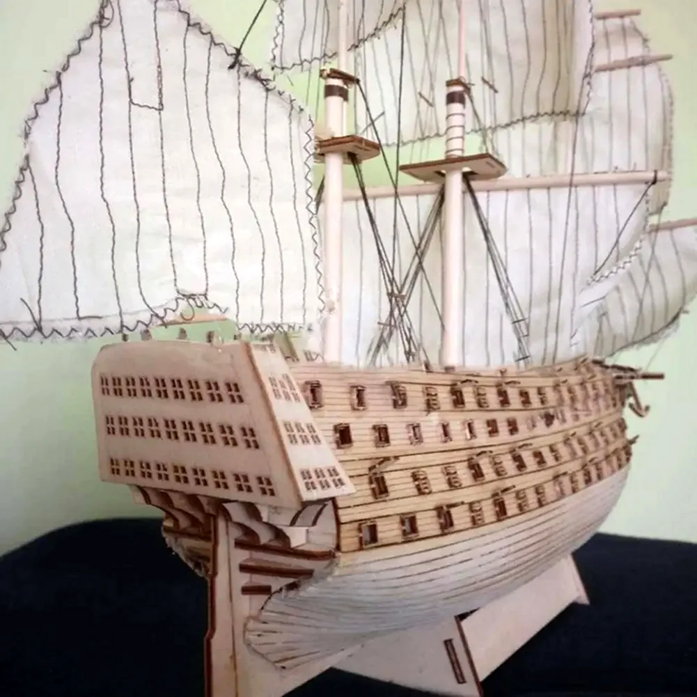DIY деревянная сборная модель парусника