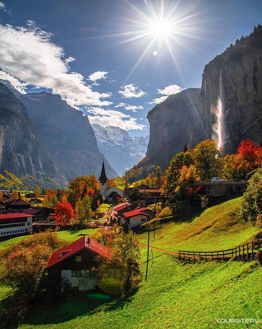 Долина Лаутербруннен Швейцария