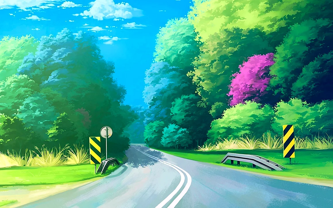 Дорога мультяшная