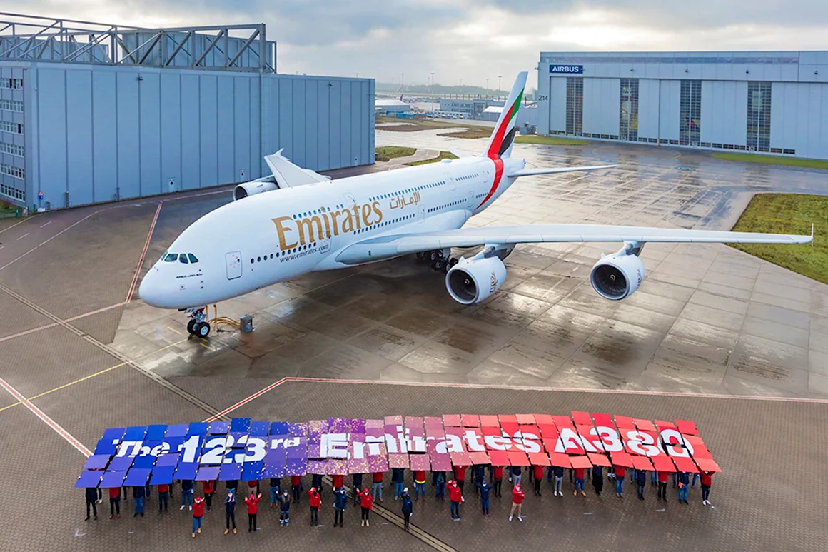 Двухэтажный Airbus a380