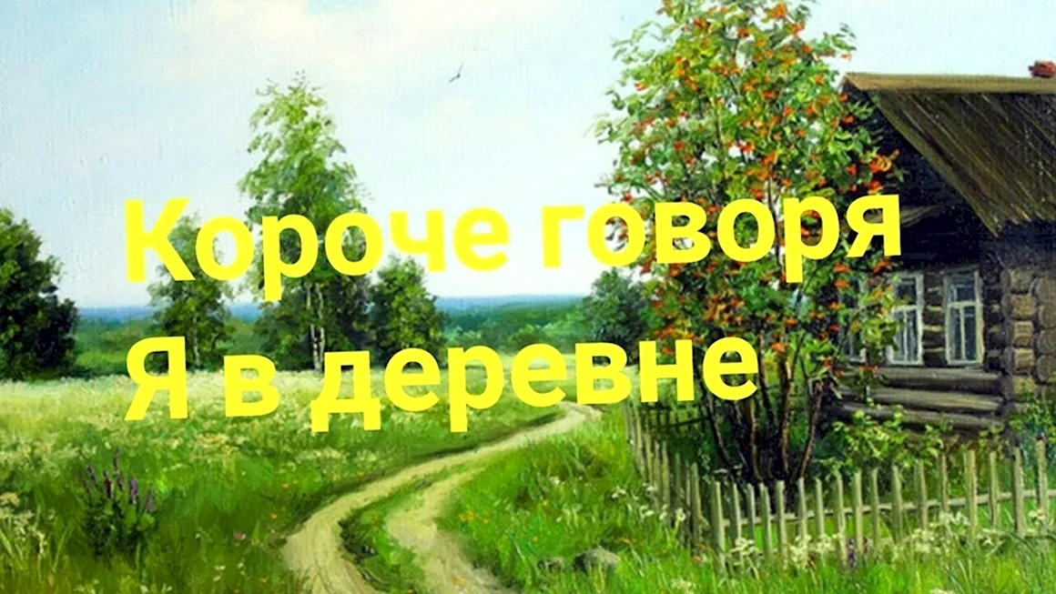 Едем в деревню