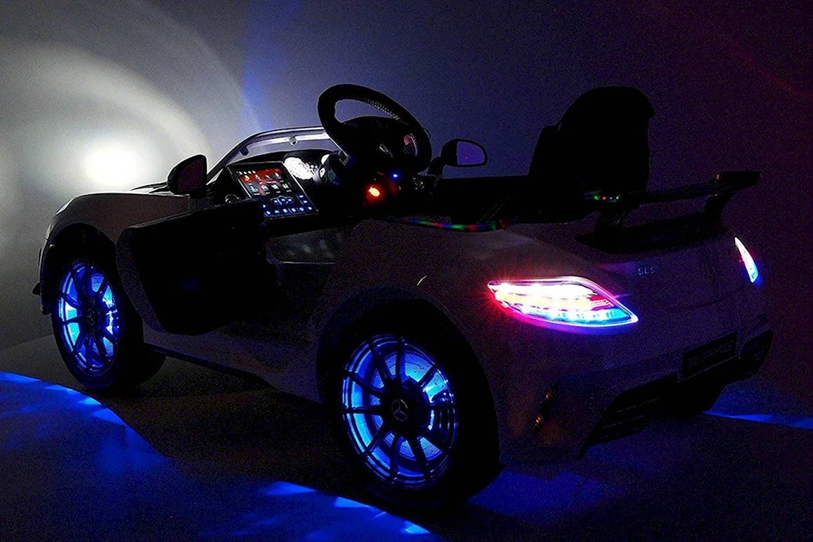 Электромобиль Mercedes-Benz SLS AMG Silver - sx128-s