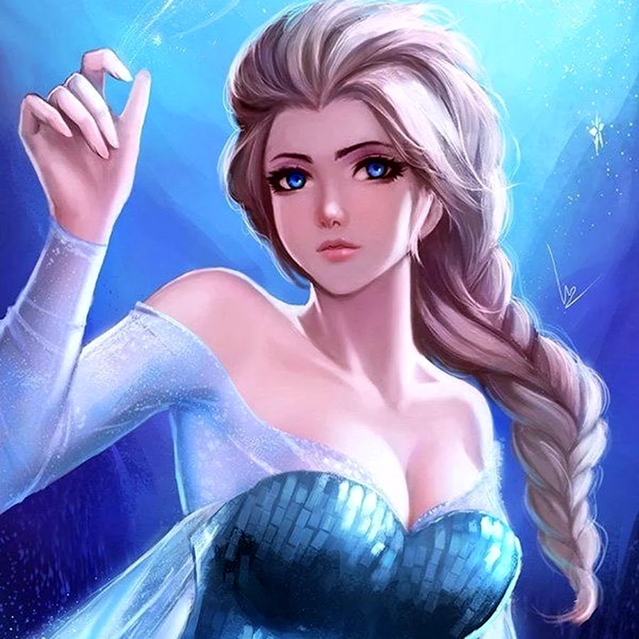 Эльза Фроузен арт
