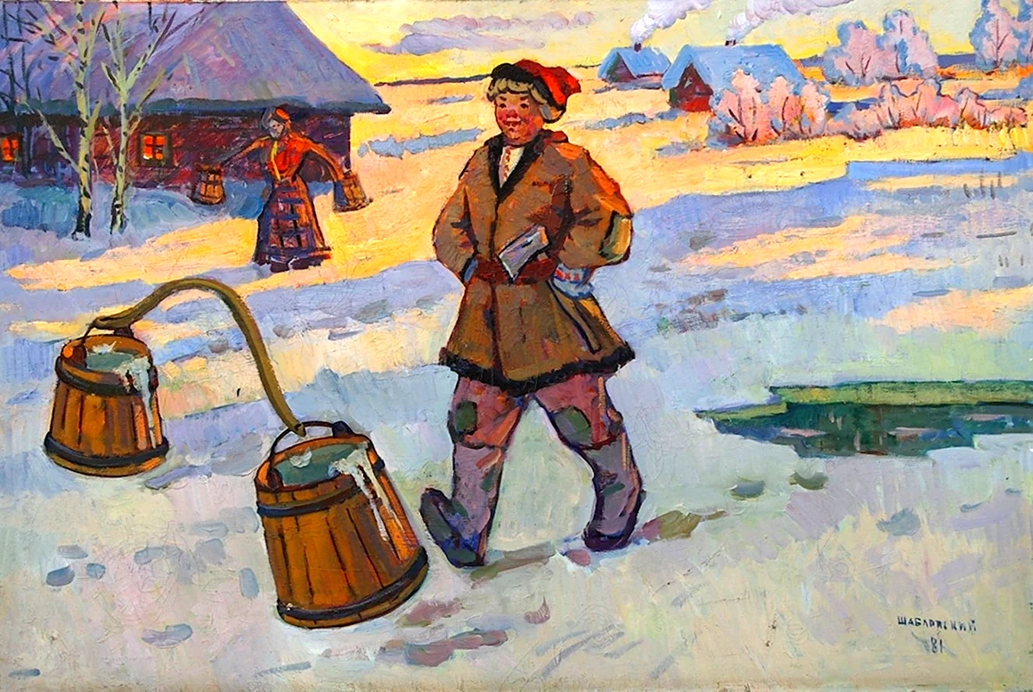 Емеля с ведрами