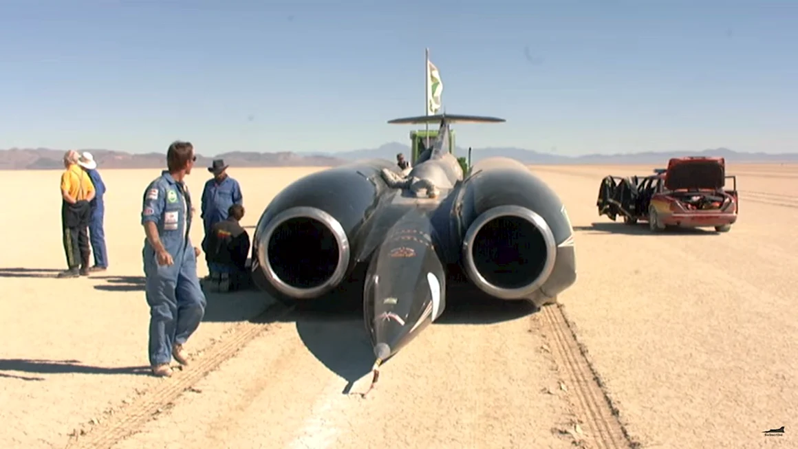 Энди Грин на Thrust SSC