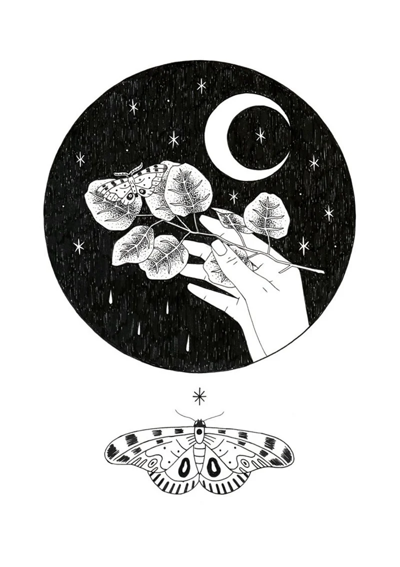 Эстетика чёрного рисунки