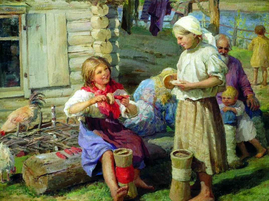 Федот Васильевич Сычков у околицы