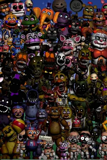 FNAF все АНИМАТРОНИКИ