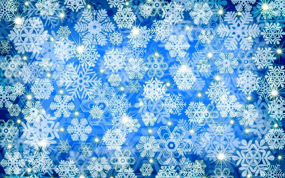 Фон снежинки