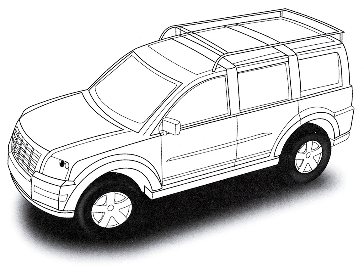 Ford Explorer раскраска