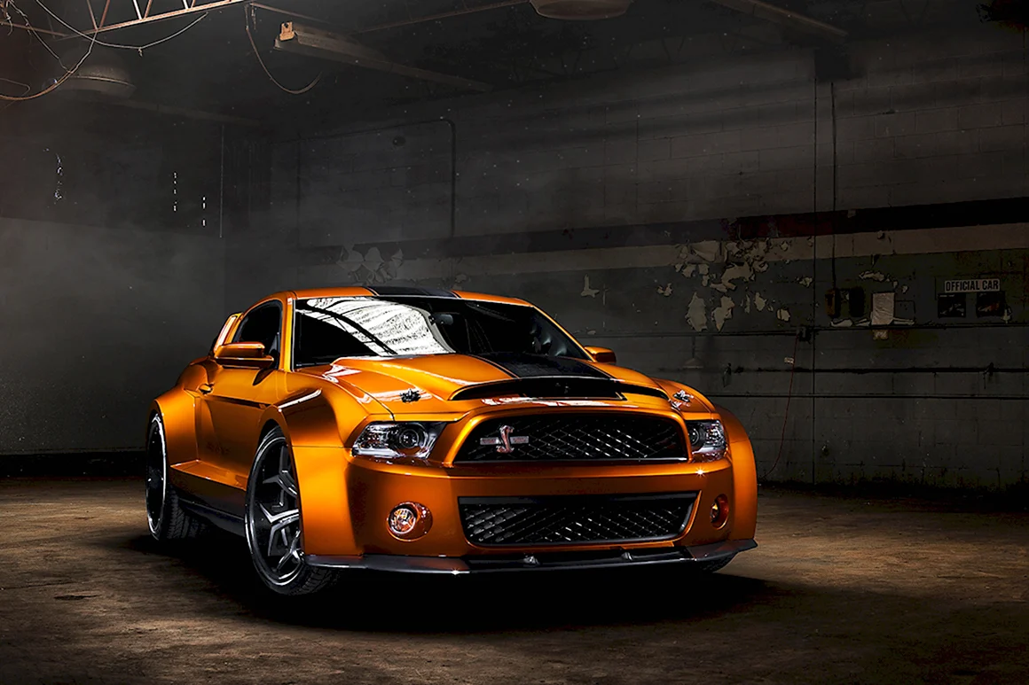 Ford Mustang Shelby gt500 оранжевый