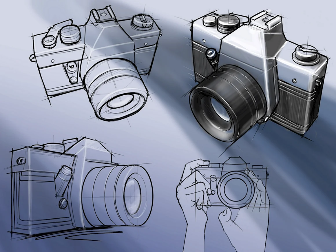 Фотоаппарат скетч