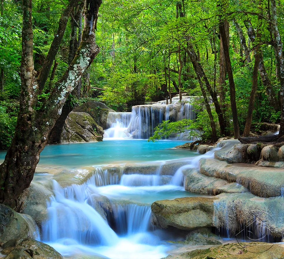 Фотообои водопад Erawan