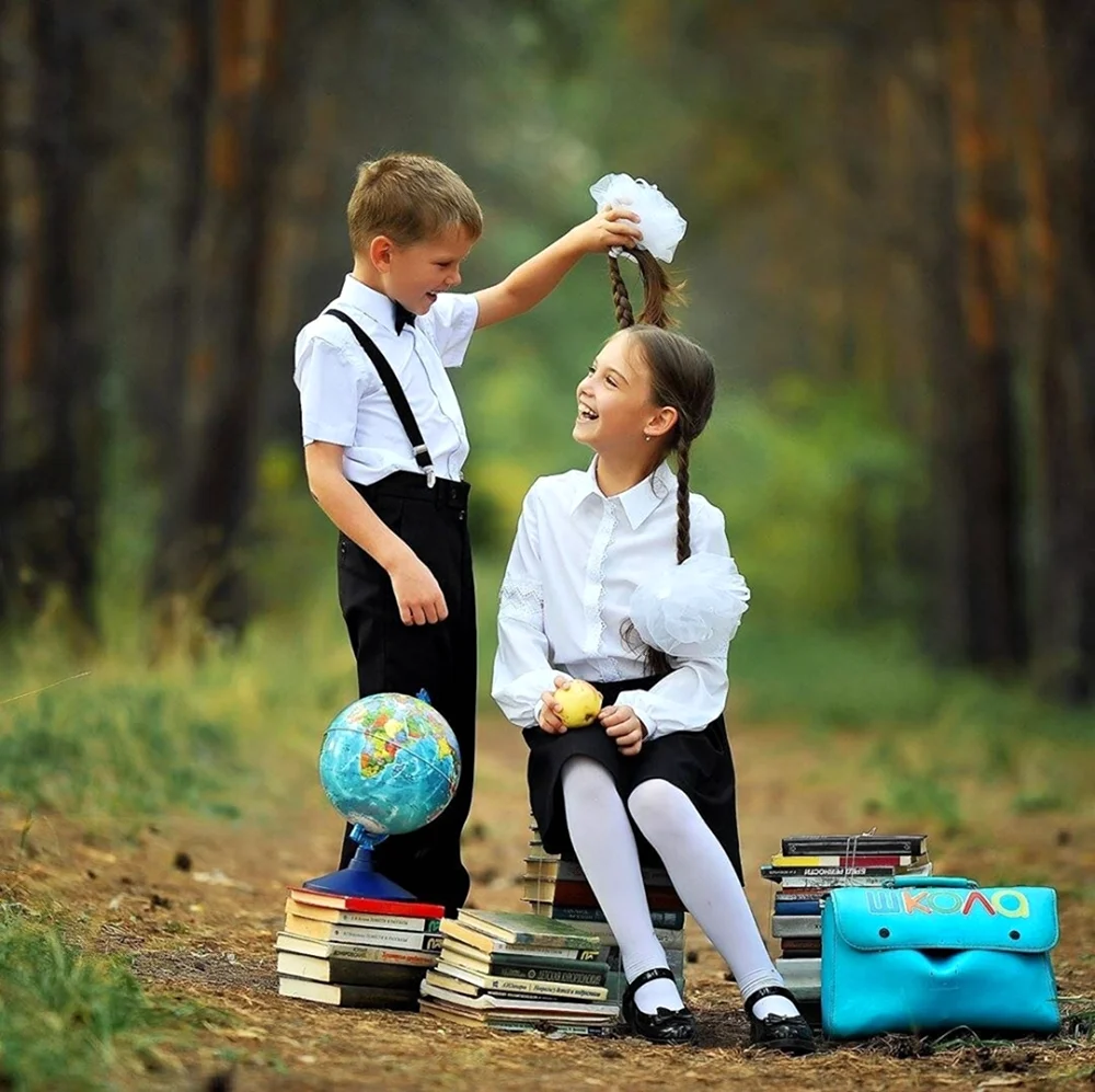 Фотосессия первоклассника