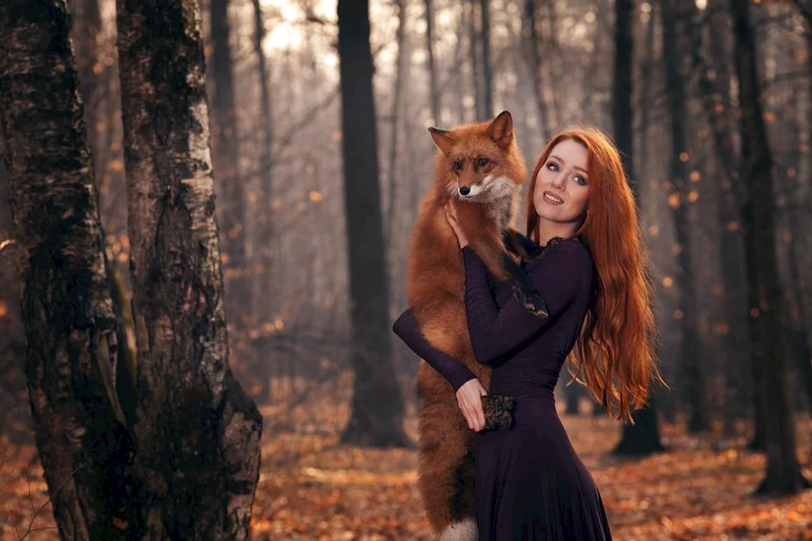 Фотосессия с лисой