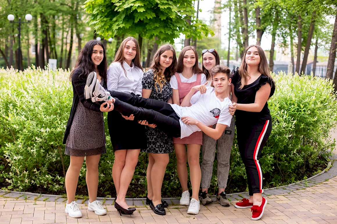 Фотосессия выпускников школы