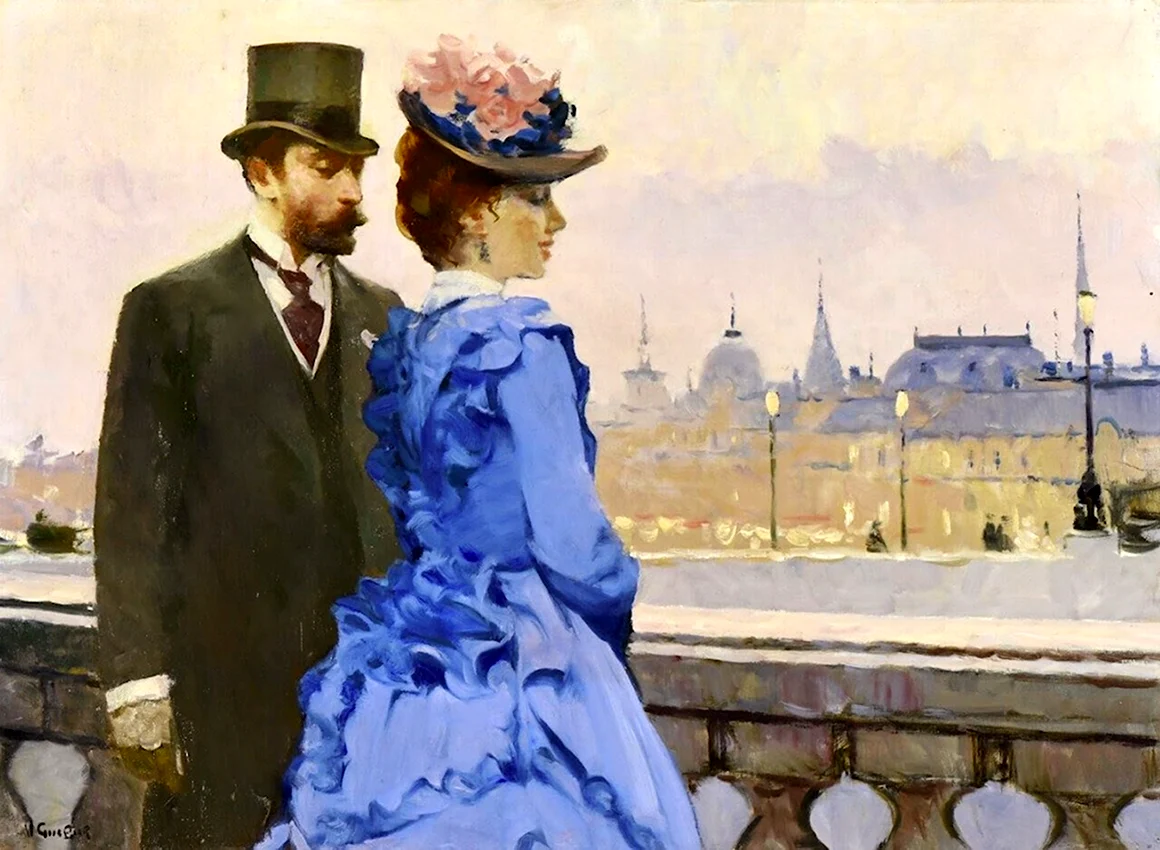 Французский художник Victor Guerrier 1893-1968